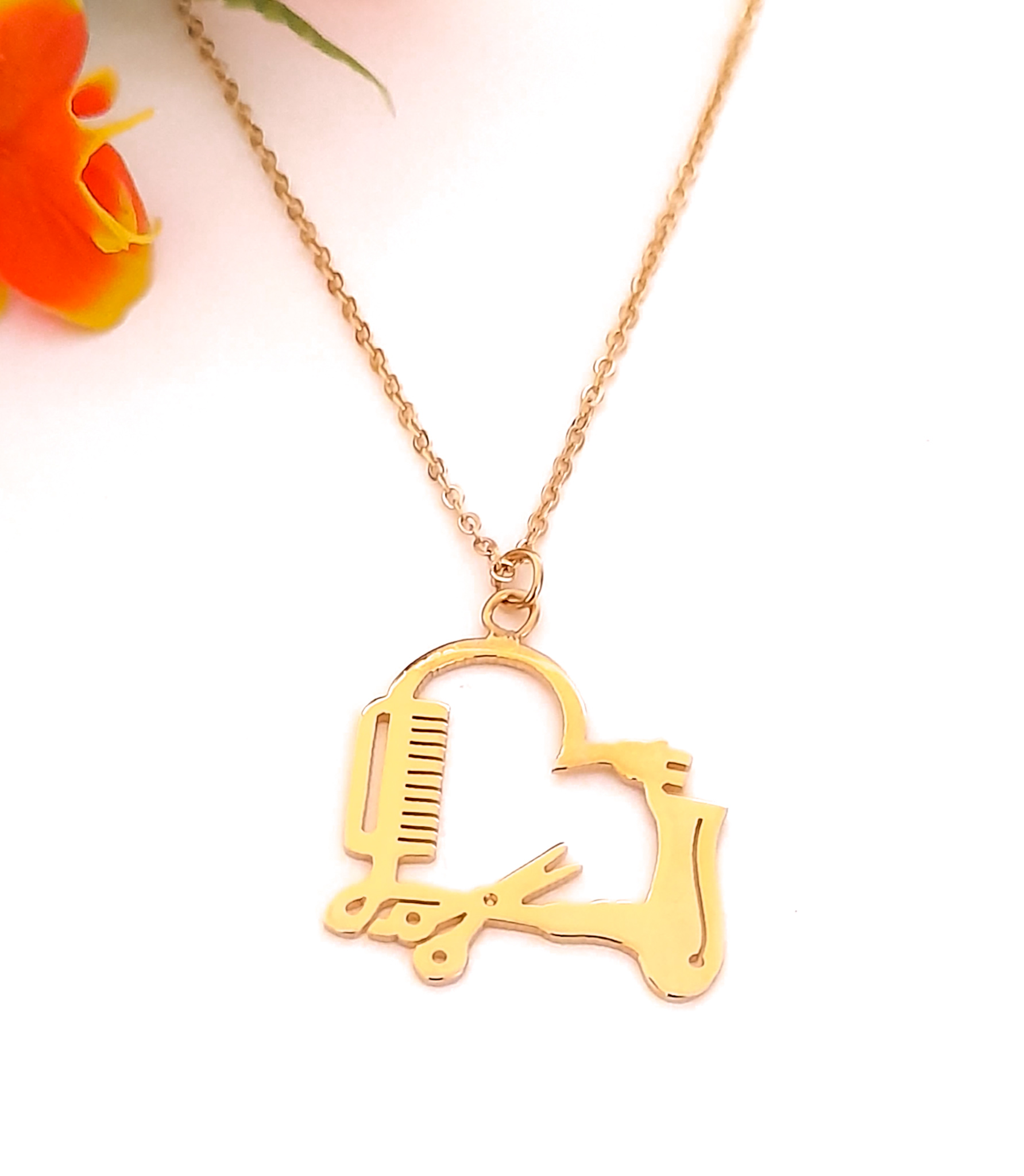 Collar Estilista Chapa De Oro 18 Kilates Calidad Premium