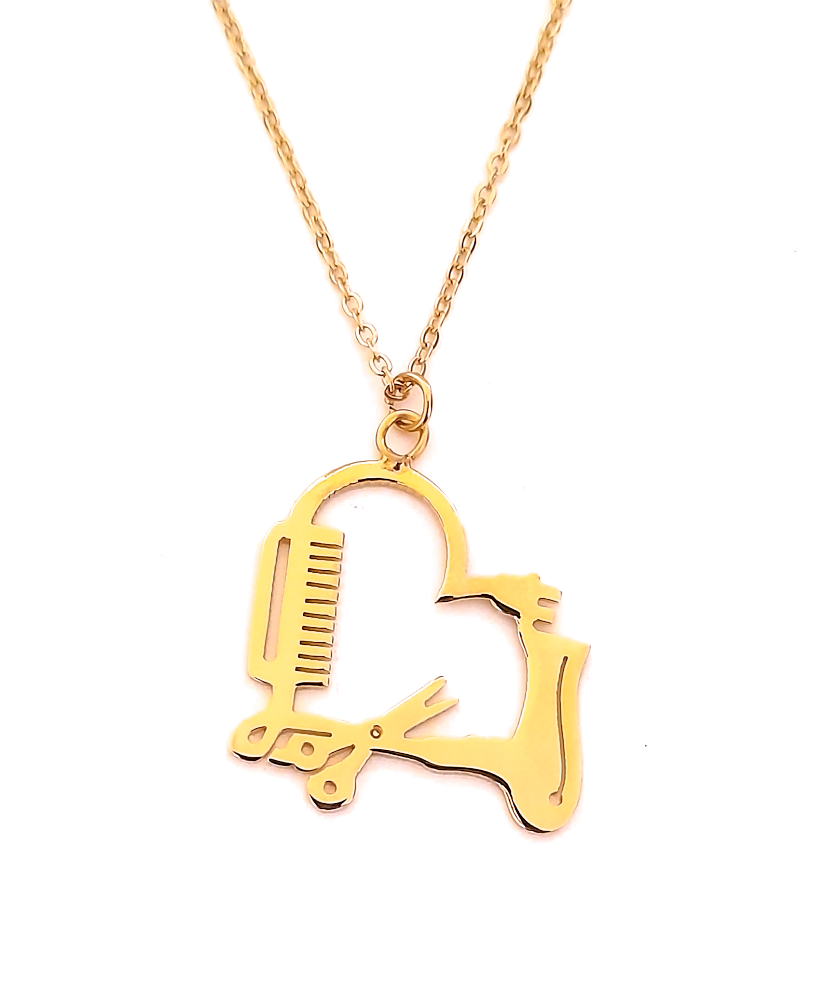 Collar Estilista Chapa De Oro 18 Kilates Calidad Premium