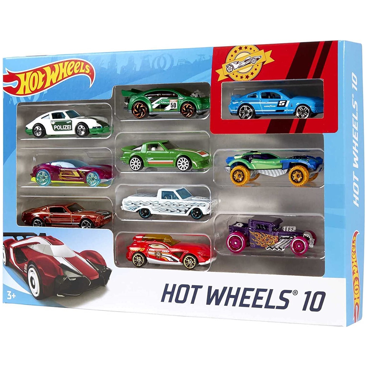 Hot Wheels 10-Pack 54886 Mattel