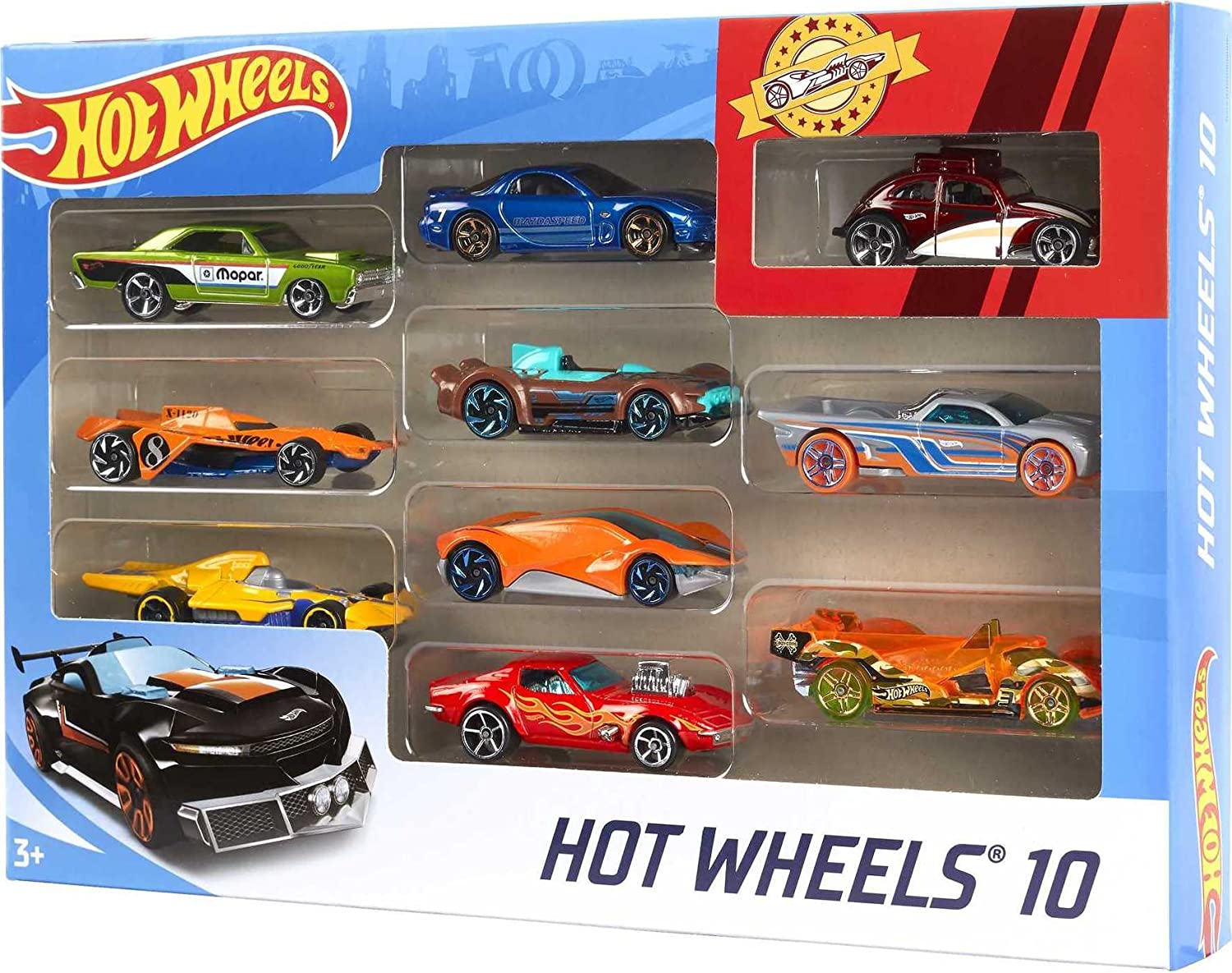 Hot Wheels 10-Pack 54886 Mattel