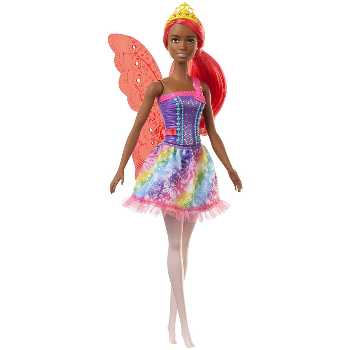 Barbie Muñeca Dreamtopia Mariposa Hada Alas Rojas GJK01Mattel