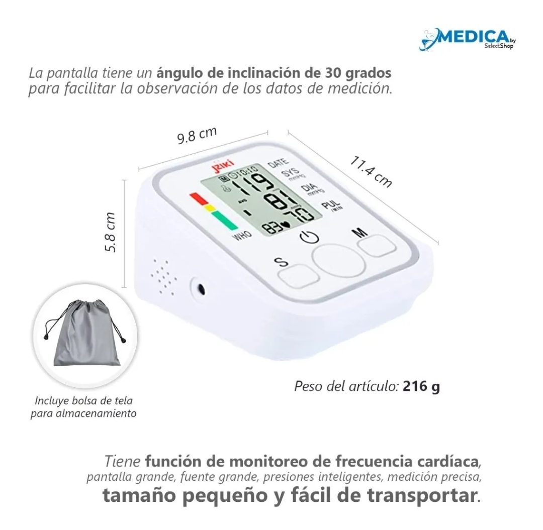 Monitor Digital Automático De Toma Presión De Brazo Arteria