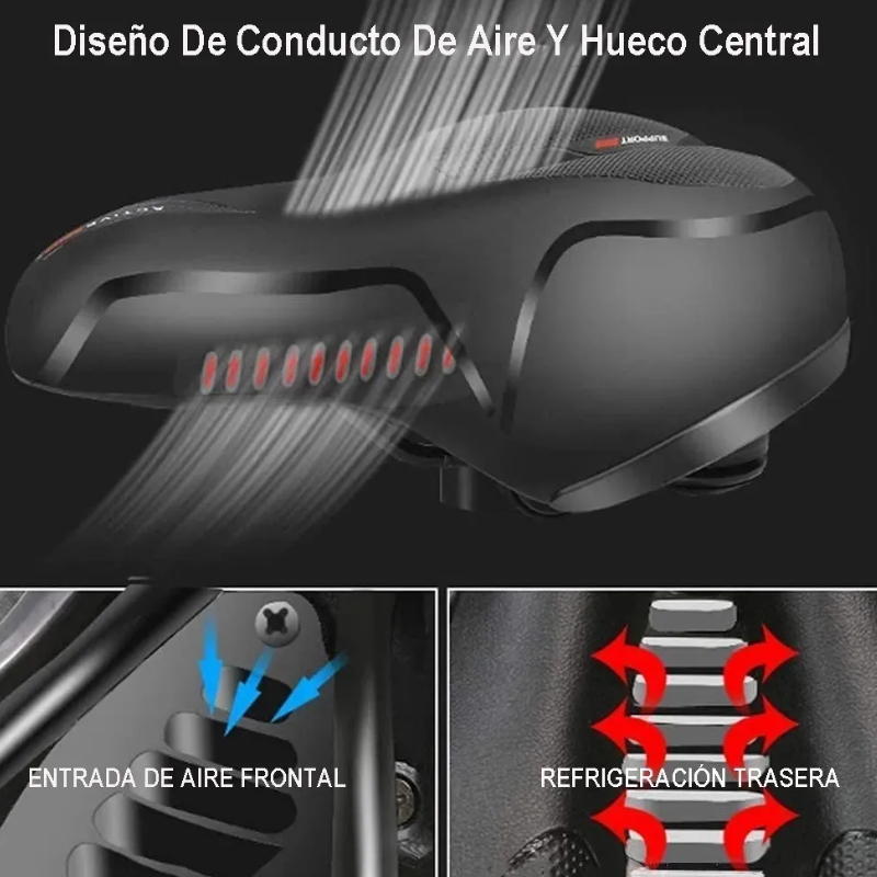 Asiento Sillin Bicicleta Mtb Cojin Suave Comodo Prostatico.