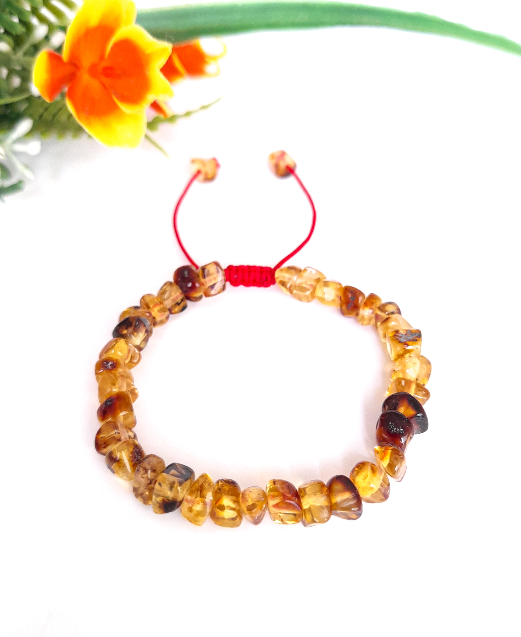 Pulsera Bebé Ajustable de Ámbar Autentico De Chiapas