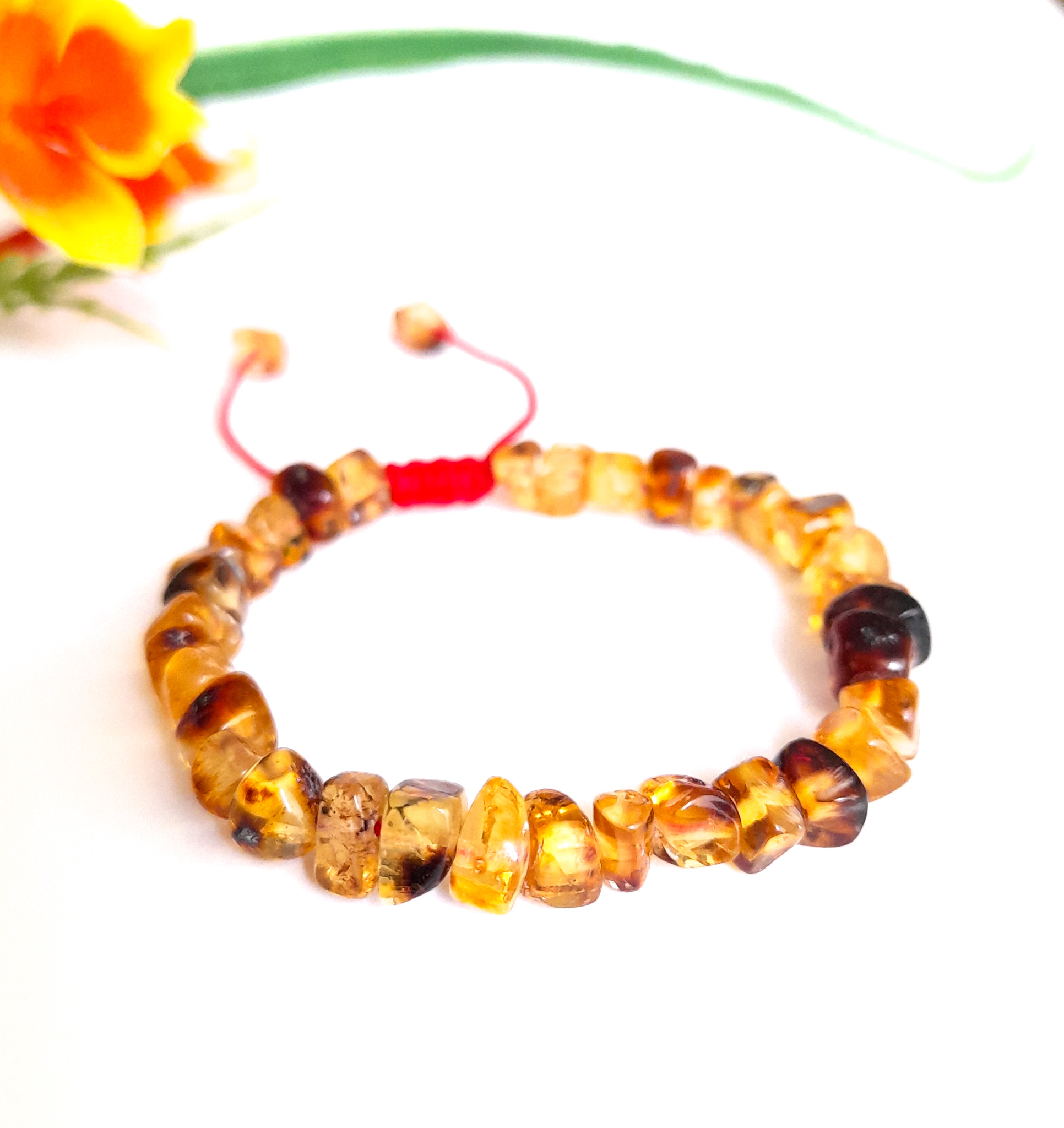 Pulsera Bebé Ajustable de Ámbar Autentico De Chiapas