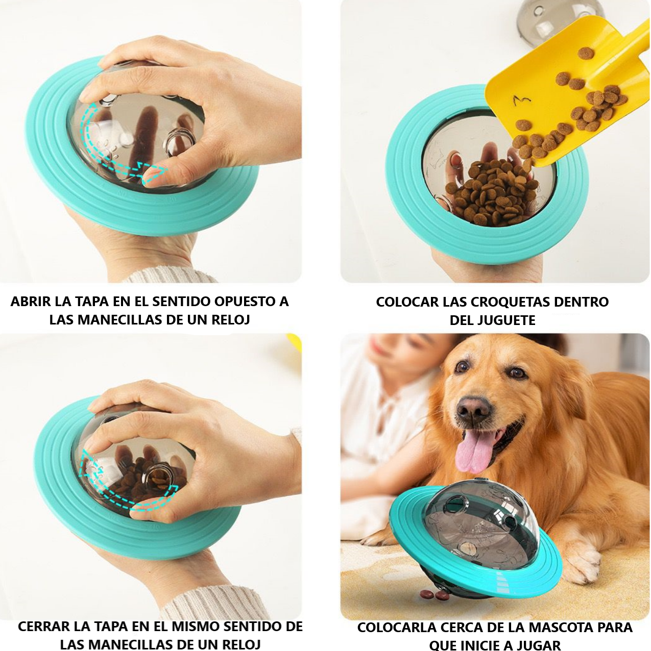 Juguete interactivo para perros, dispensador de premios PLANETA VERDE