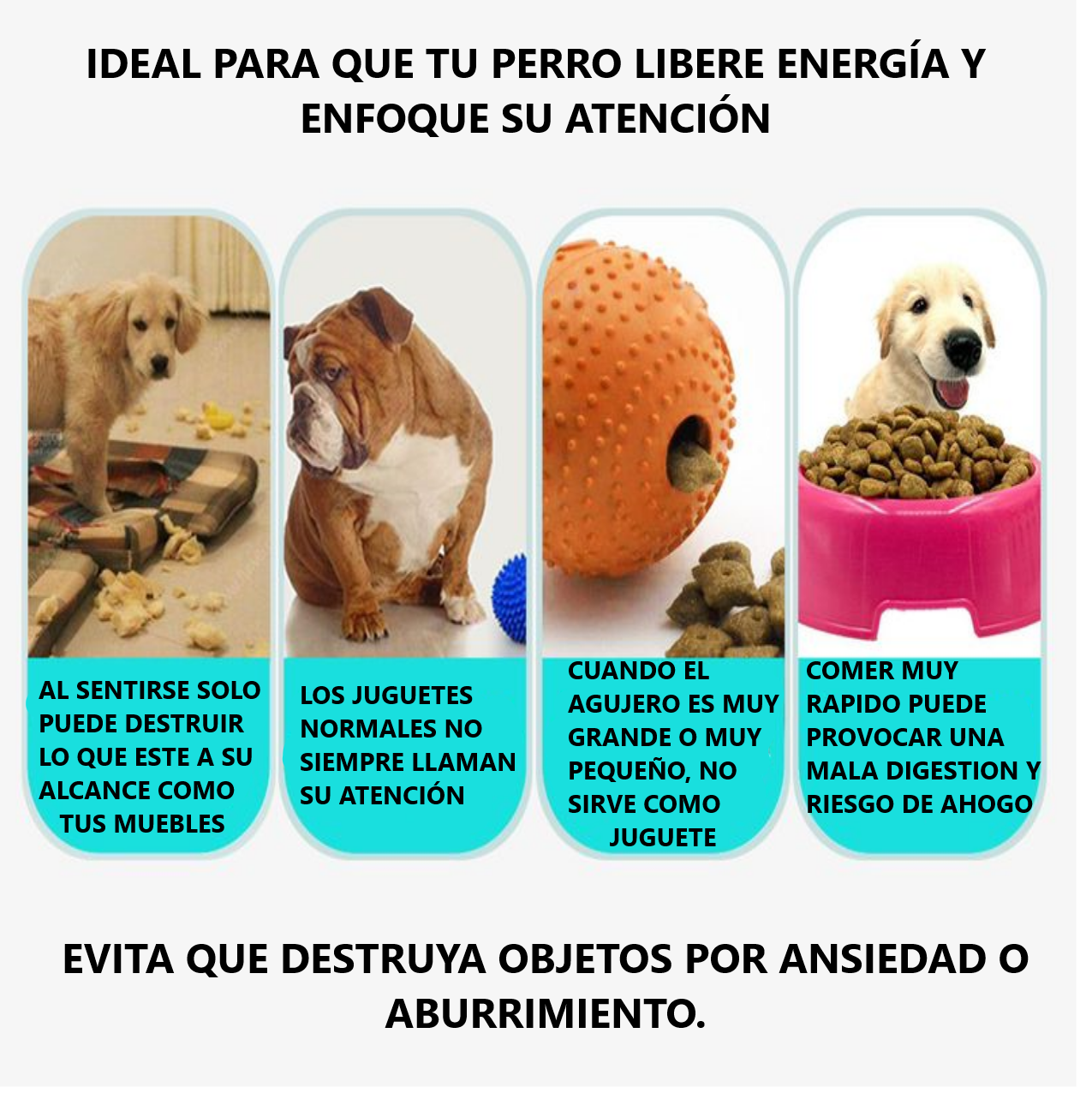 Juguete interactivo para perros, dispensador de premios PLANETA VERDE