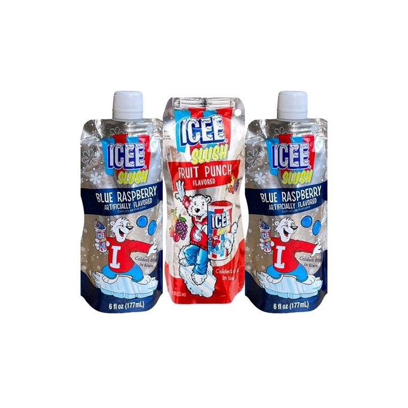 Icee Slush Sabor Ponche De Frutas Y Mora Azul 177 ml