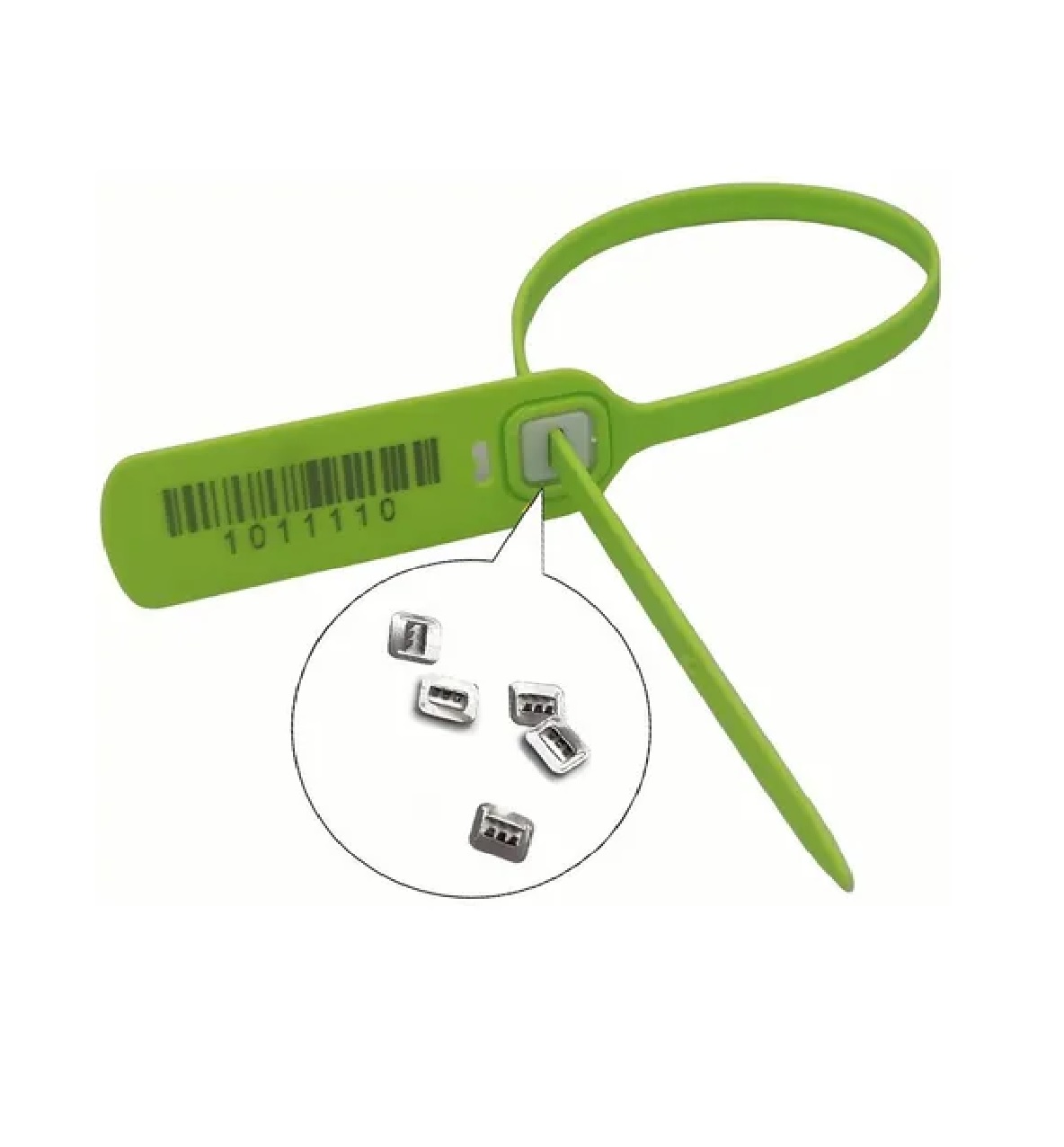 Cintillo Sello De Seguridad Cinchos 40cm Foliados 100 Pzs