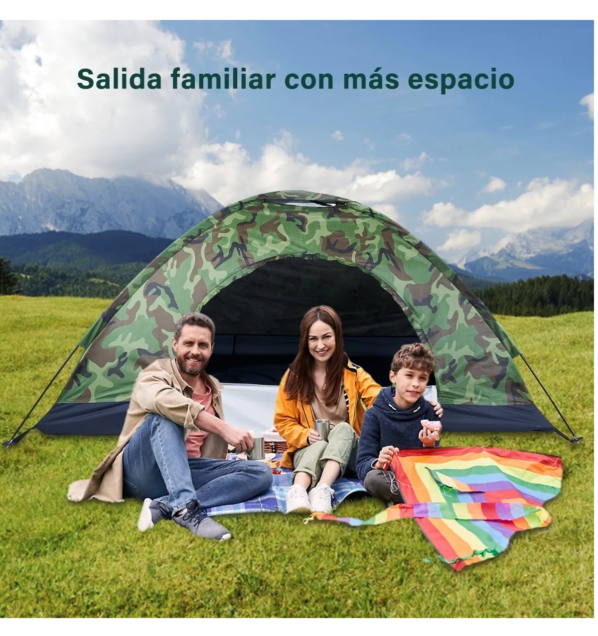 Tienda De Campaña Para 2 Personas Impermeable camuflaje