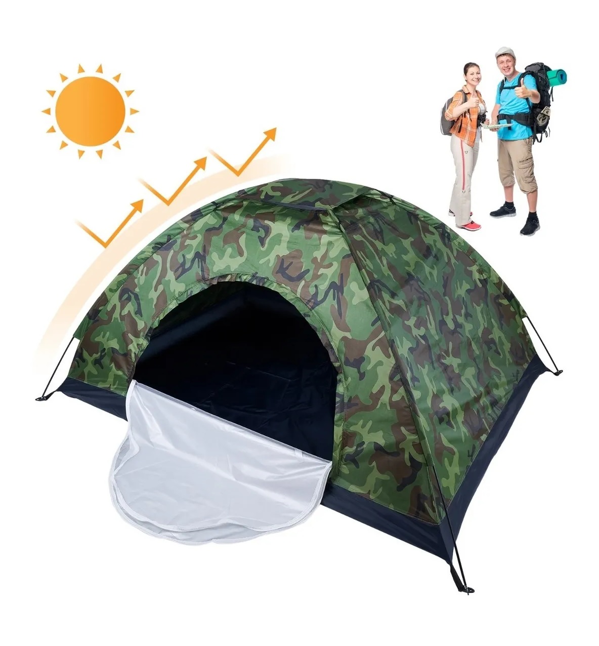 Tienda De Campaña Para 2 Personas Impermeable camuflaje