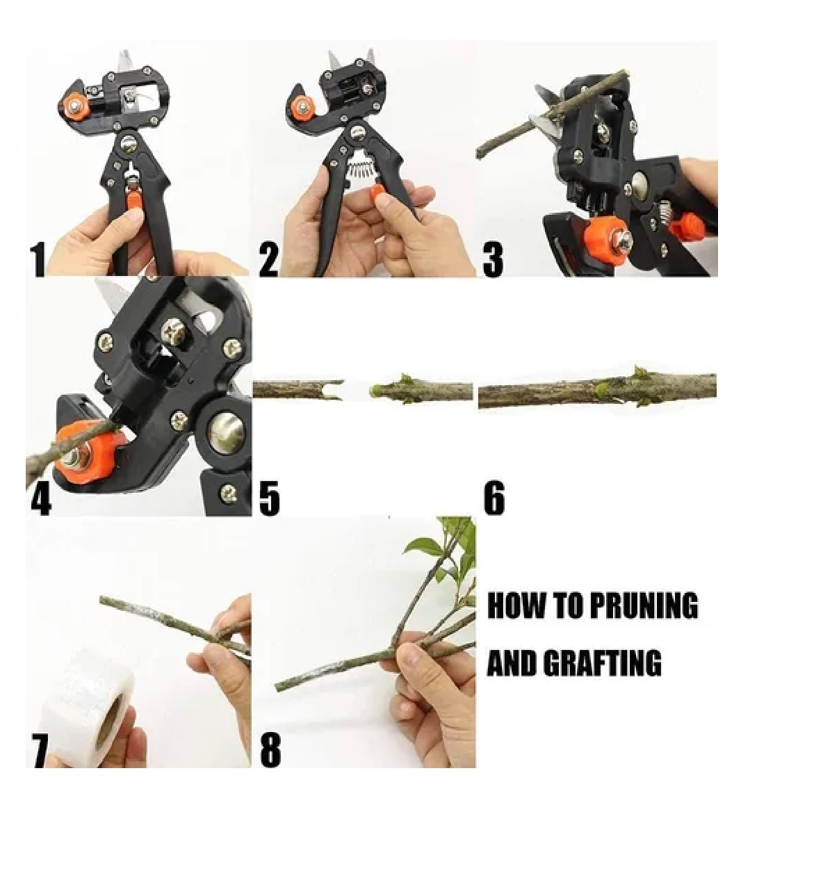 Pinzas Podadoras De Injertos Plantas Jardín Con Cinta D Goma