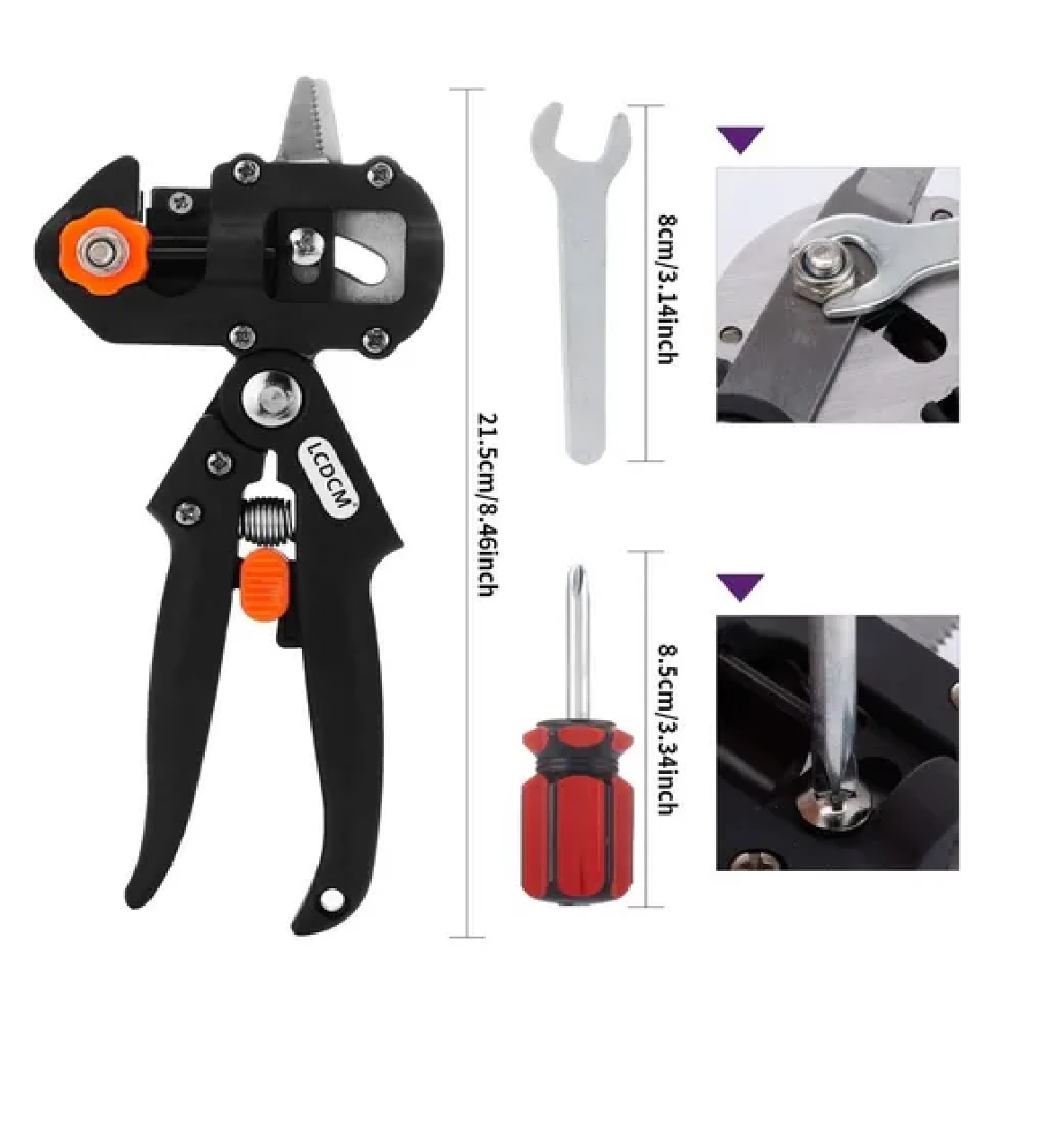 Pinzas Podadoras De Injertos Plantas Jardín Con Cinta D Goma