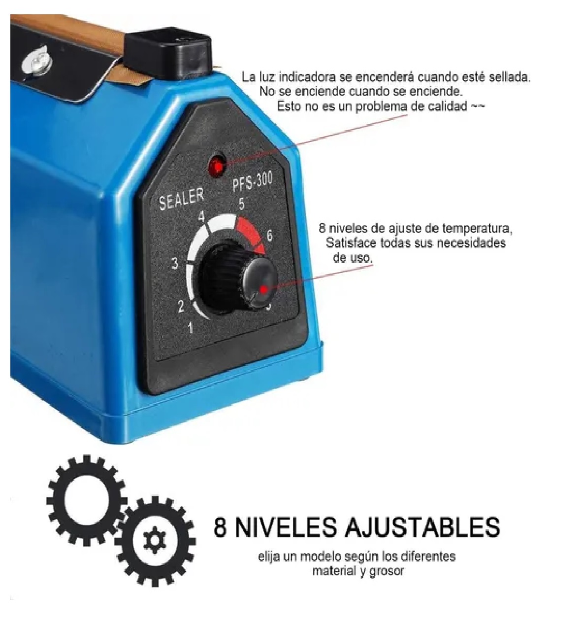 Máquina Selladora Térmica De Bolsas De Plástico De 20cm