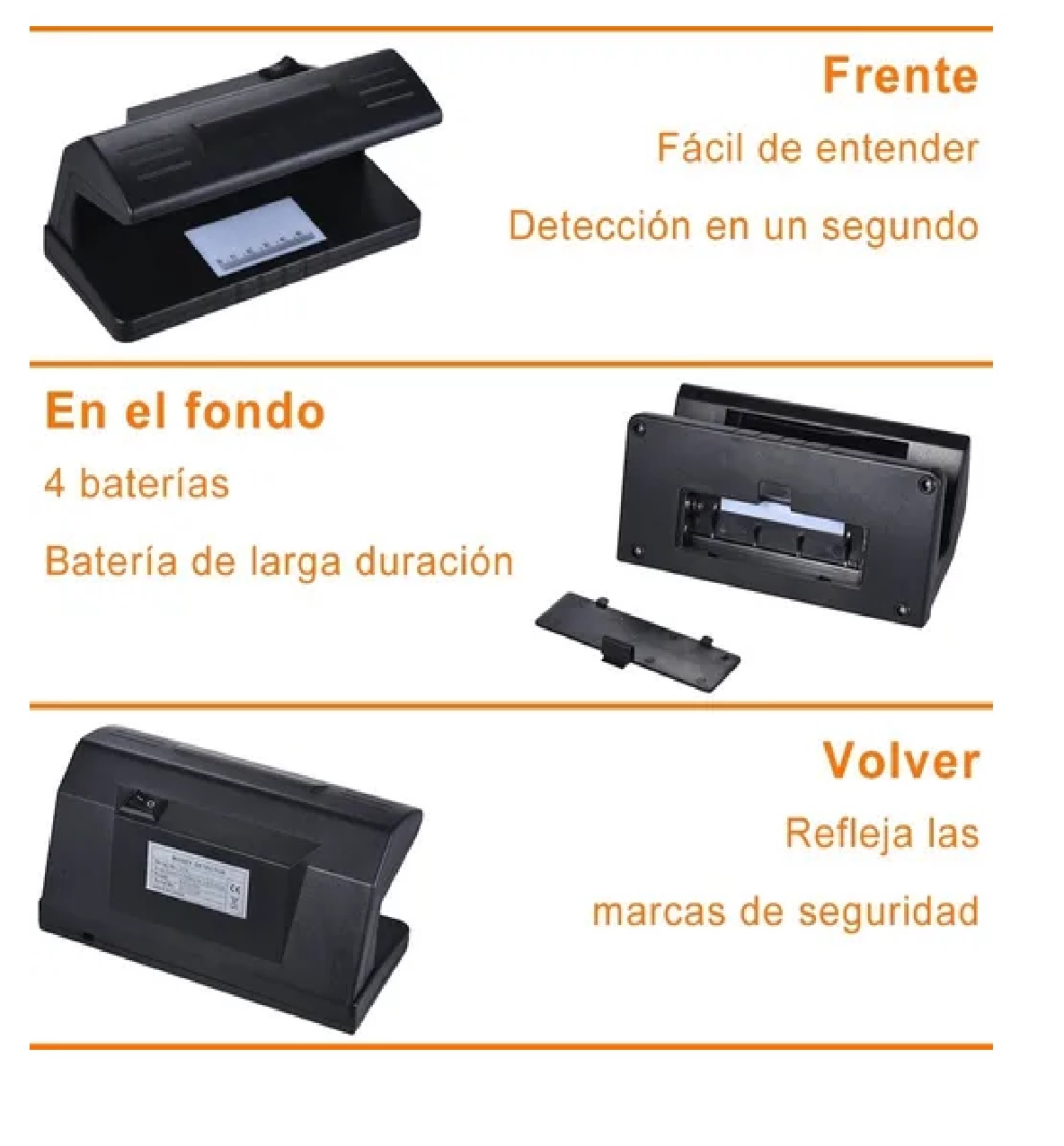 Maquina Con Lámpara Uv Detector De Billetes Falsos