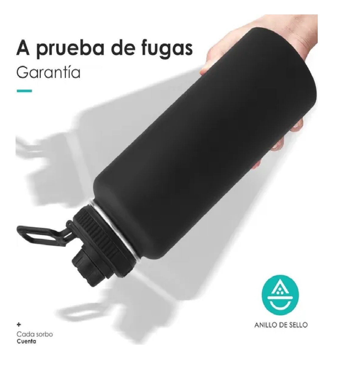 Termo Frío/caliente De Acero Inoxidable De 1.2 L Negro