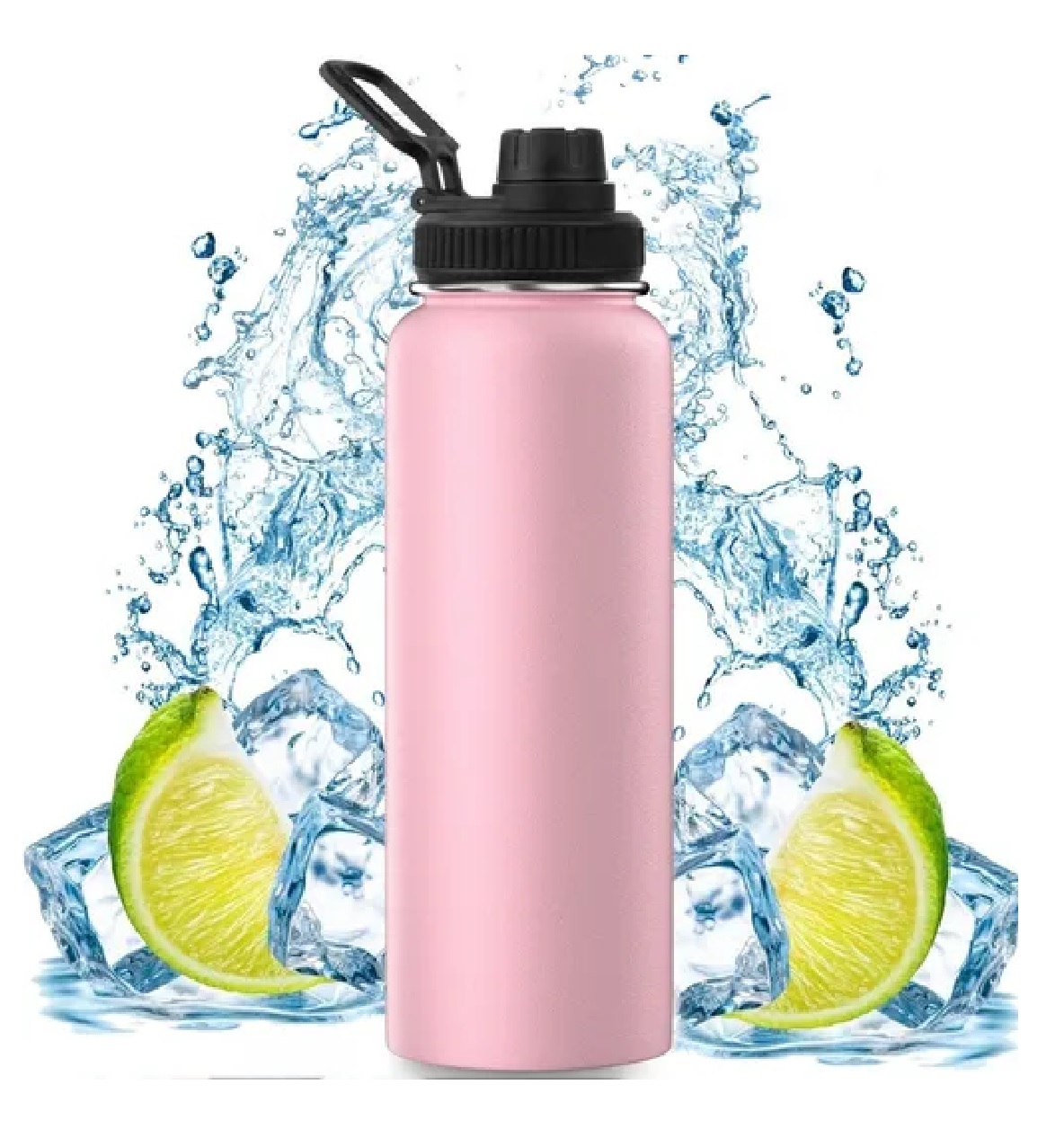 Termo Frío/caliente De Acero Inoxidable De 1.2 L Rosa