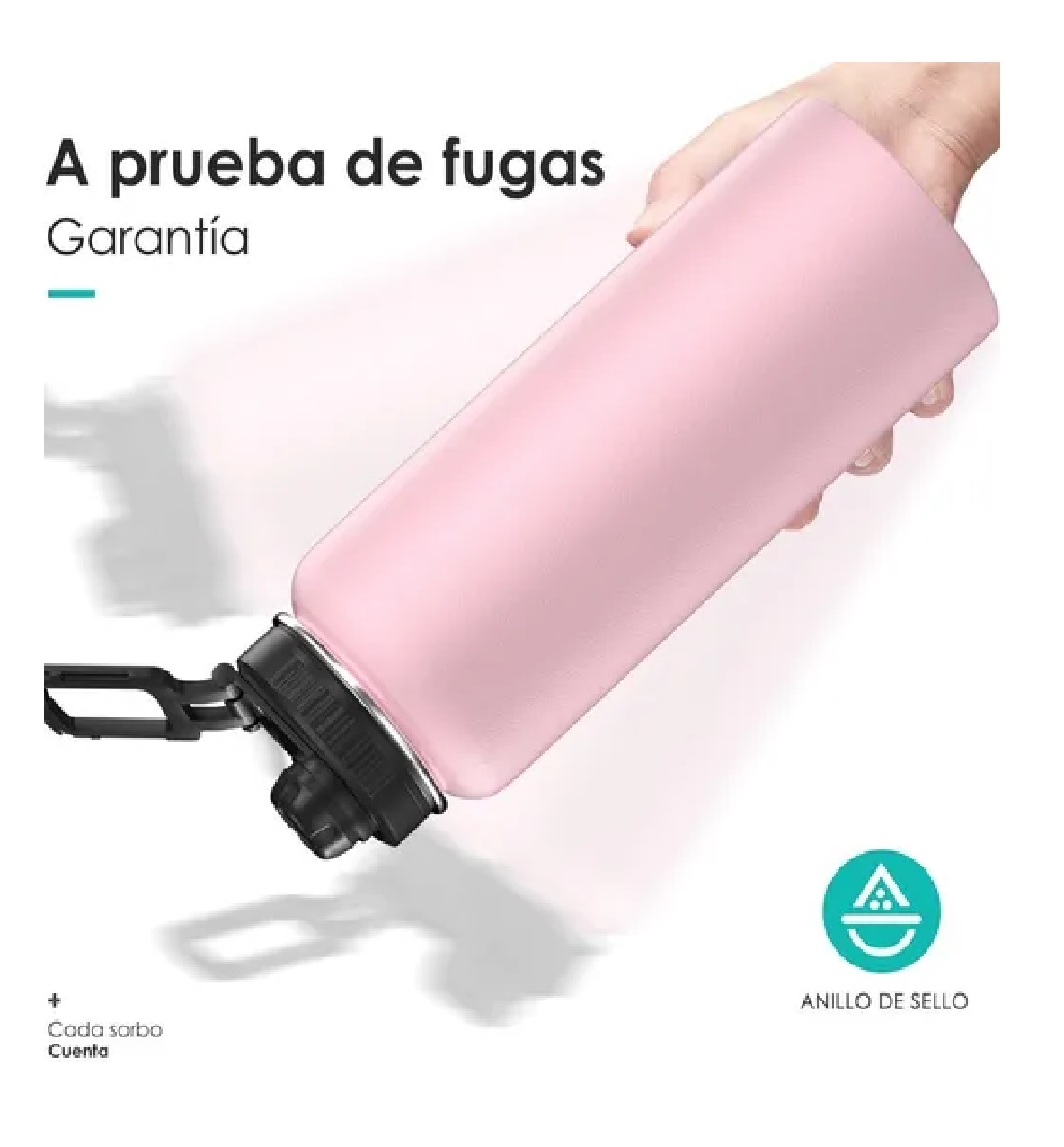 Termo Frío/caliente De Acero Inoxidable De 1.2 L Rosa