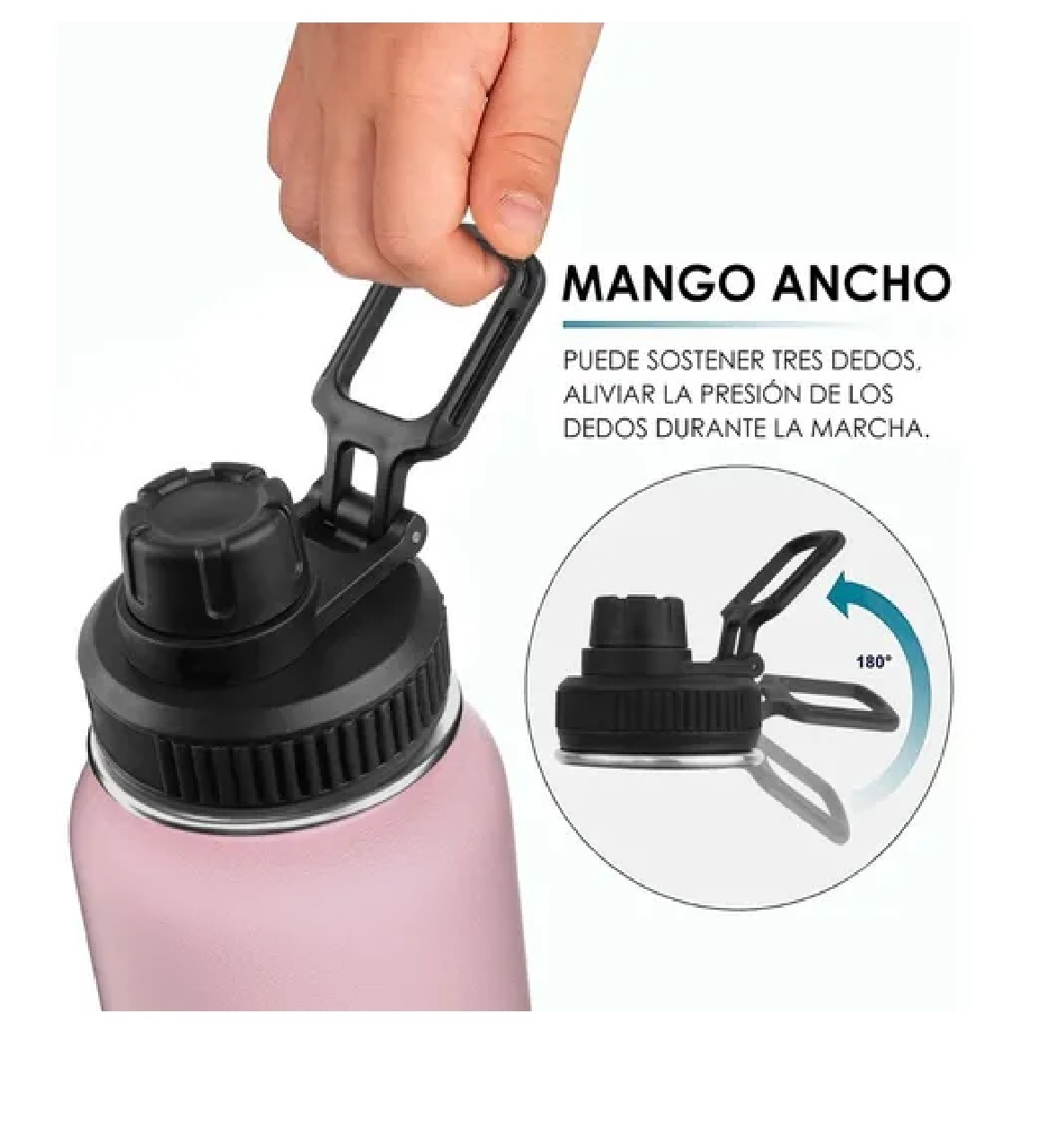 Termo Frío/caliente De Acero Inoxidable De 1.2 L Rosa