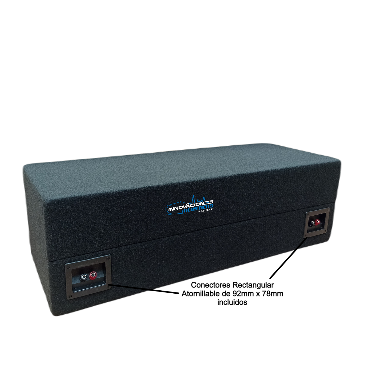 Cajon Para Dos Woofer De 8 Pulgadas Ventilado