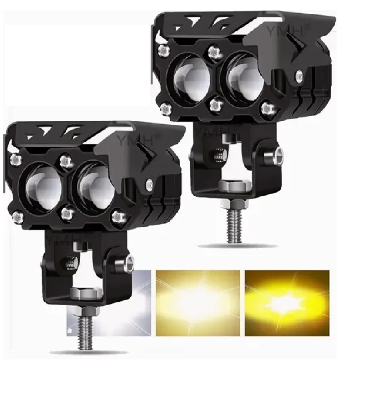 Set Faros Auxiliares Led De Niebla Luz 120w Para Auto Moto
