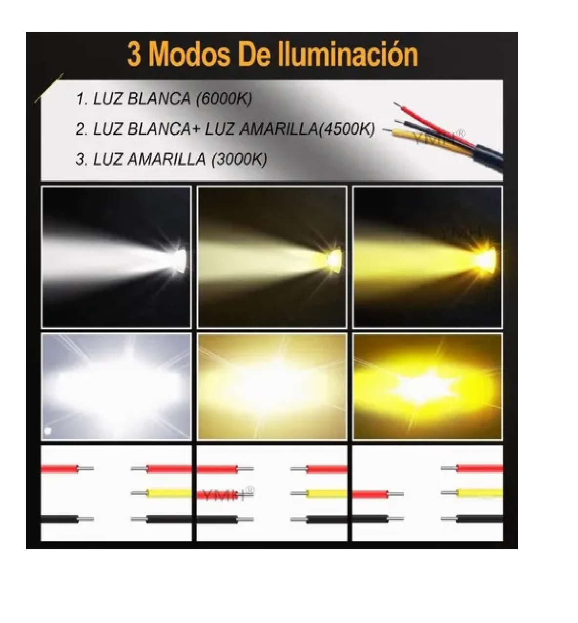 Set Faros Auxiliares Led De Niebla Luz 120w Para Auto Moto
