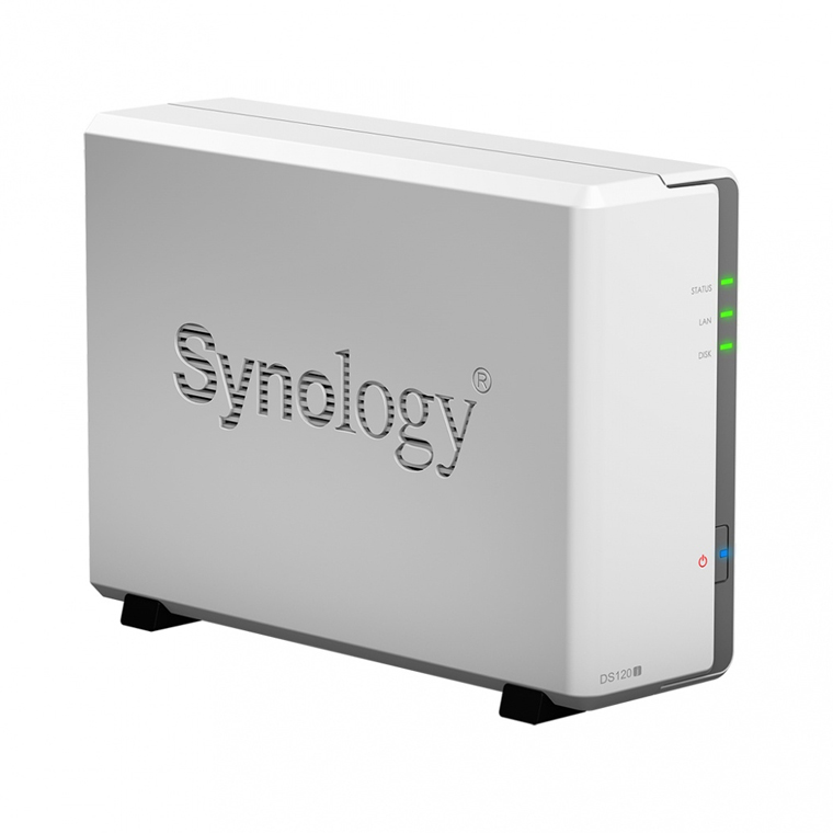 Synology Servidor NAS DiskStation DS120j de 1 Bahía, Marvell Armada 3700 88F3720 0.8GHz, 0.5GB DDR3L, 2x USB 2.0, Gris , no incluye Disco