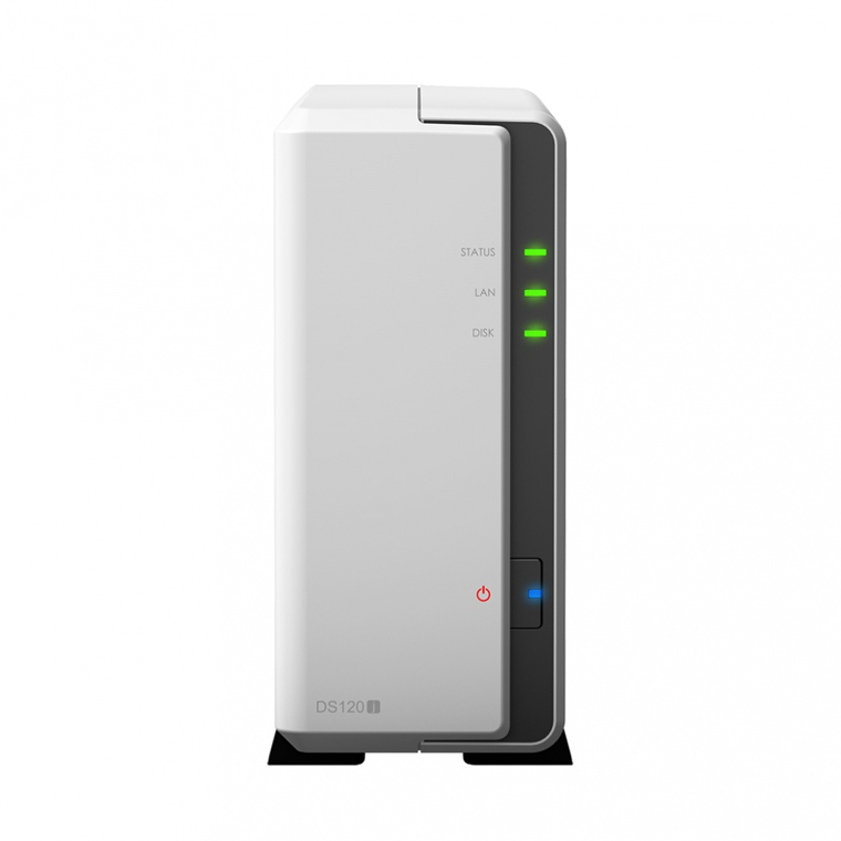 Synology Servidor NAS DiskStation DS120j de 1 Bahía, Marvell Armada 3700 88F3720 0.8GHz, 0.5GB DDR3L, 2x USB 2.0, Gris , no incluye Disco