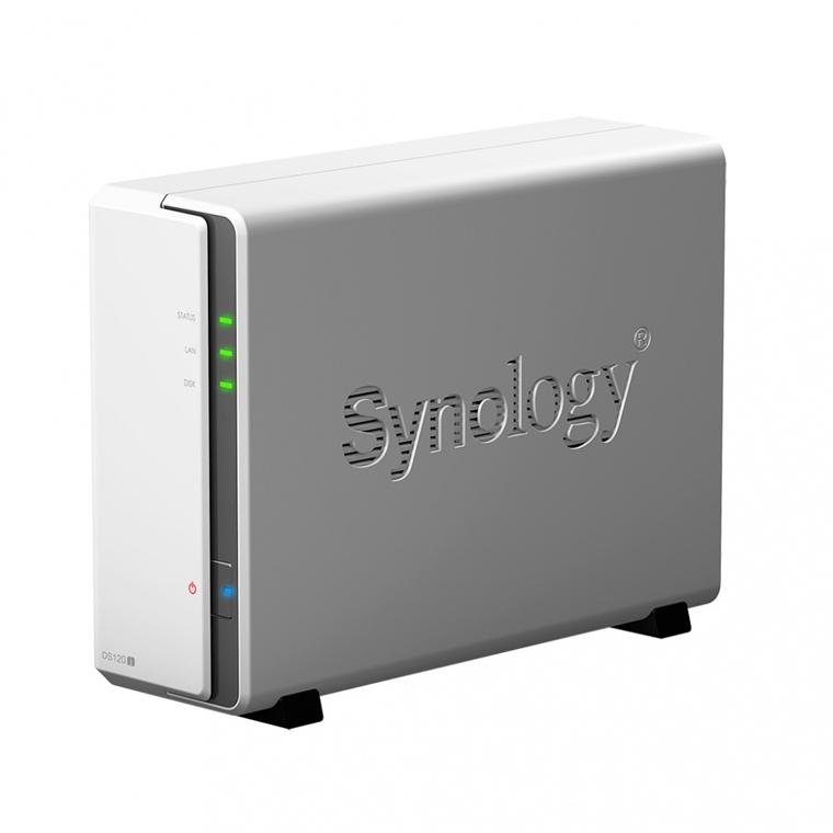 Synology Servidor NAS DiskStation DS120j de 1 Bahía, Marvell Armada 3700 88F3720 0.8GHz, 0.5GB DDR3L, 2x USB 2.0, Gris , no incluye Disco