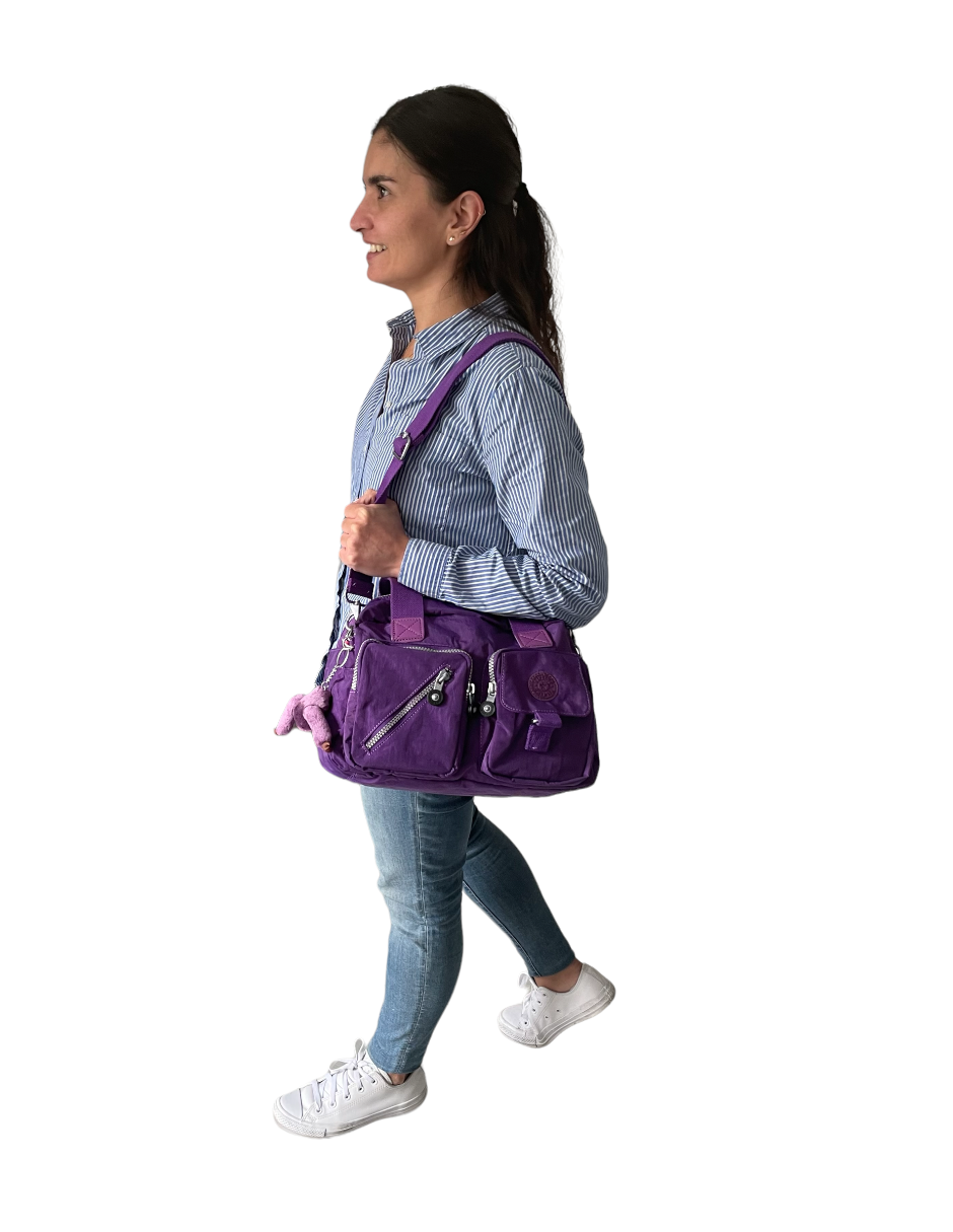 Bolsa bandolera Kipling Morada mediana
