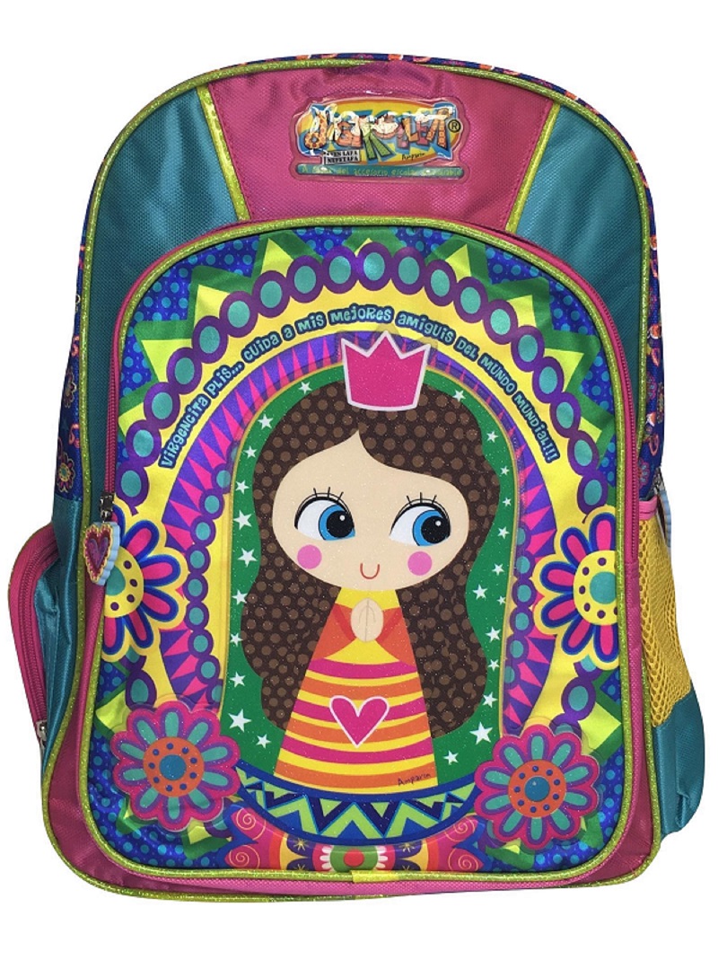 Mochila Escolar Virgencita Plis Distroller .