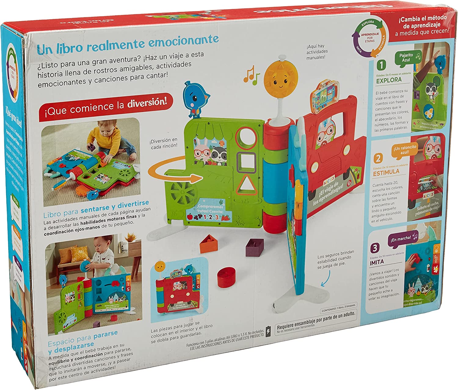 Mi Primer Gran Libro Juguete para bebés HGP34 Fisher Price Mattel