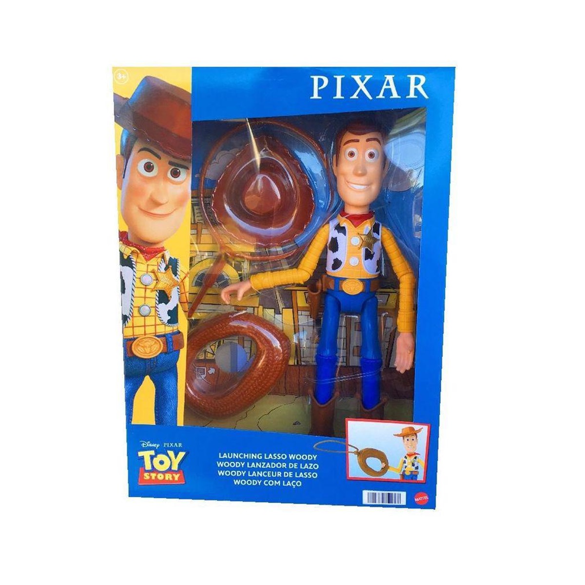 Juguete Disney Pixar Figura Woody Toy Story HHP02 Mattel