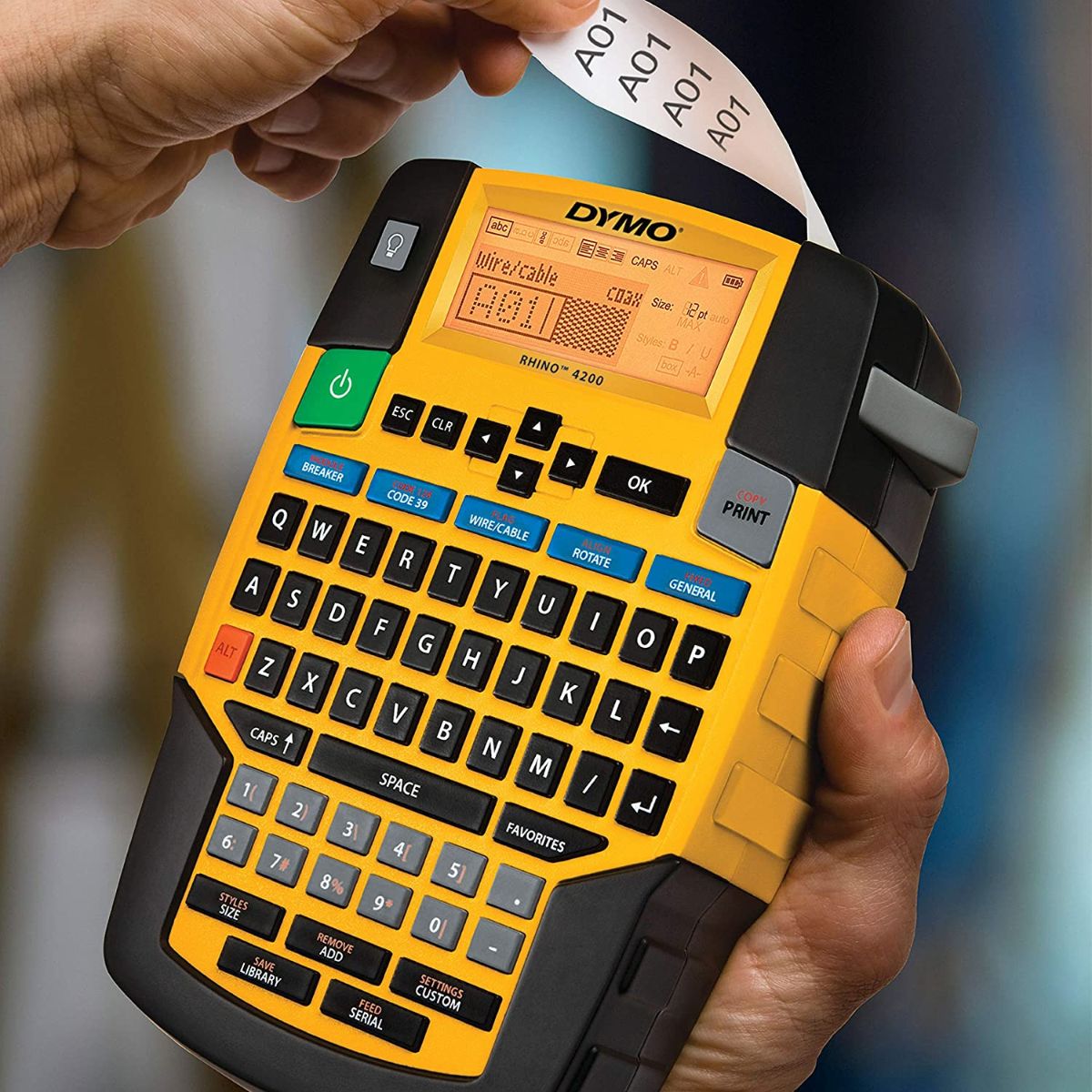 Rotulador Industrial Dymo Rhino 4200 Etiquetadora De Cables
