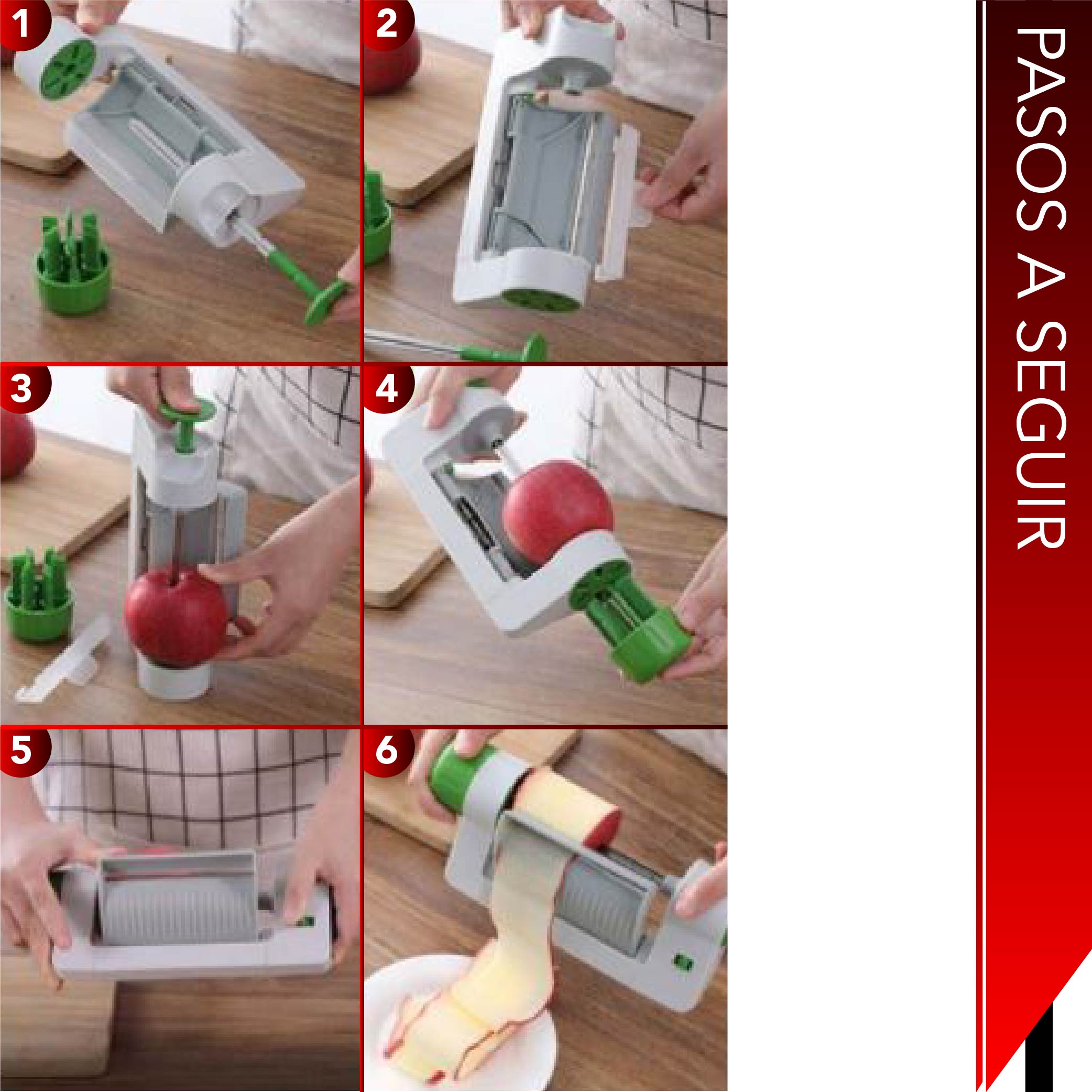 Cortador de hojas RD ROYAL COOK de vegetales cortador de frutas y verduras que se puede utilizar para crear hojas finas multifuncional para vegetales y frutas