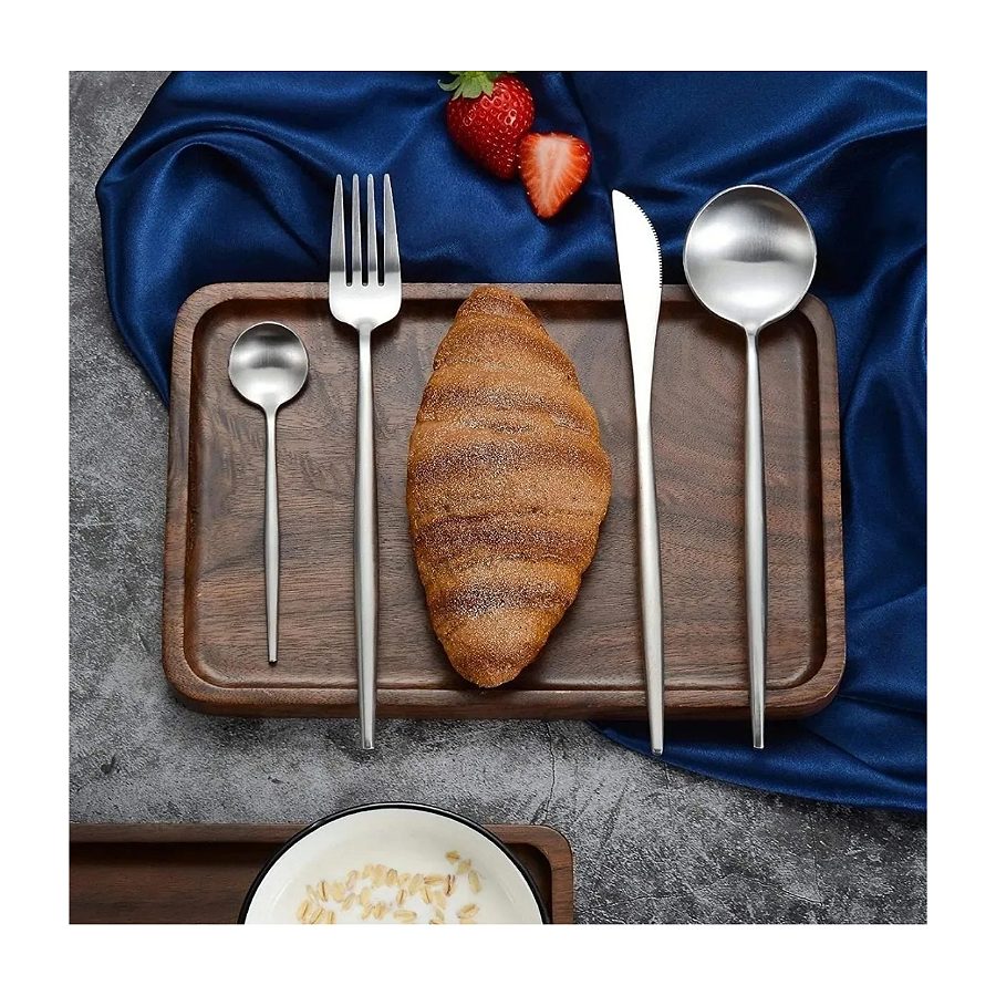 Juego De Cubiertos Acero Inoxidable Para 6 Miembros Familia