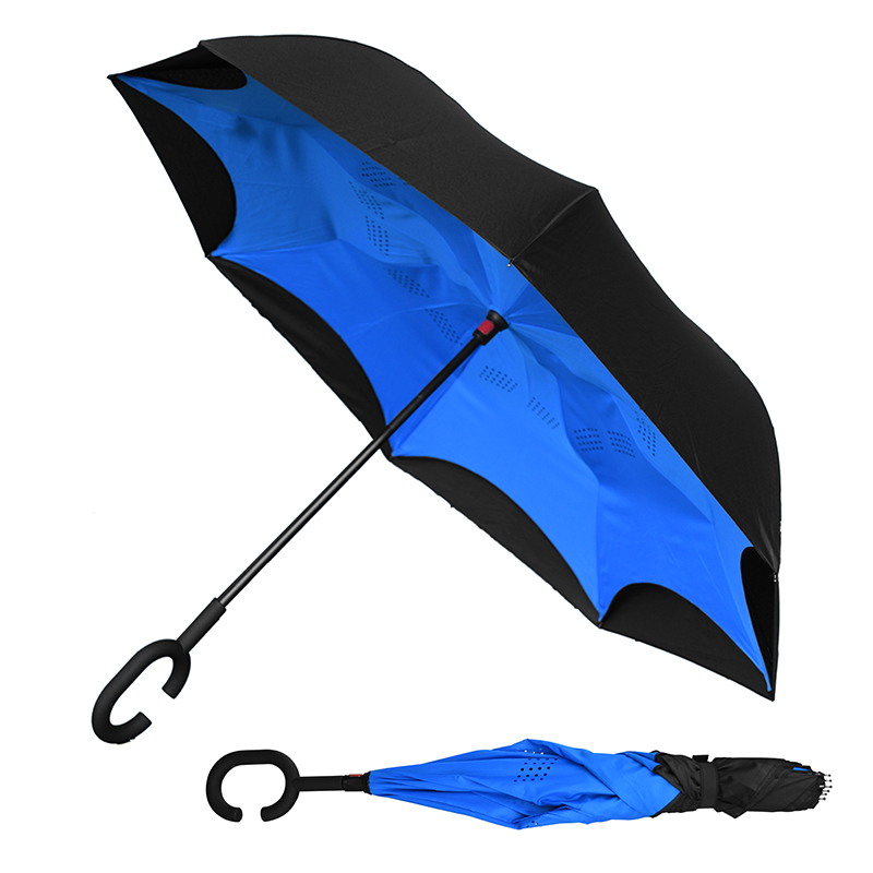  Sombrilla de cuero para hombre grande sol colorido paraguas  mujer lluvia señora viento masculino caña paraguas : Todo lo demás