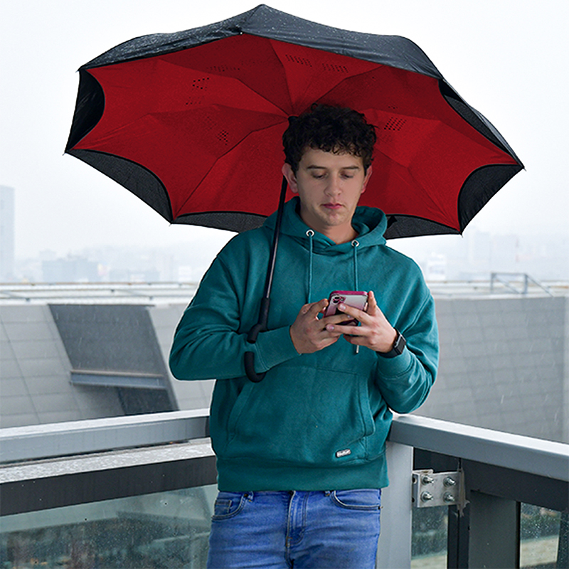 Sombrilla Paraguas Grande para LLuvia 3 Colores Distintos Red Baboon.