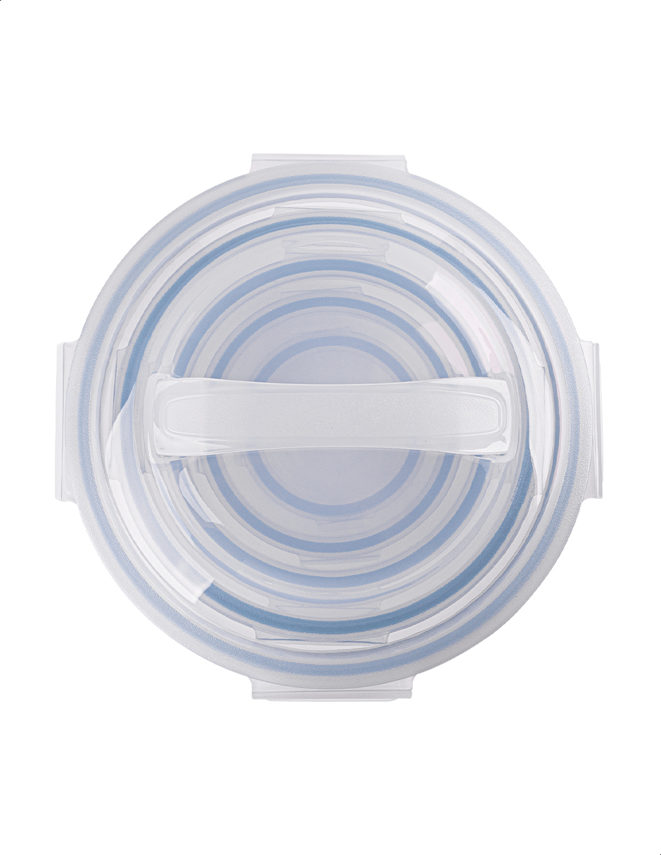 Set de 5 bowls de vidrio borosilicato con tapa Tutti