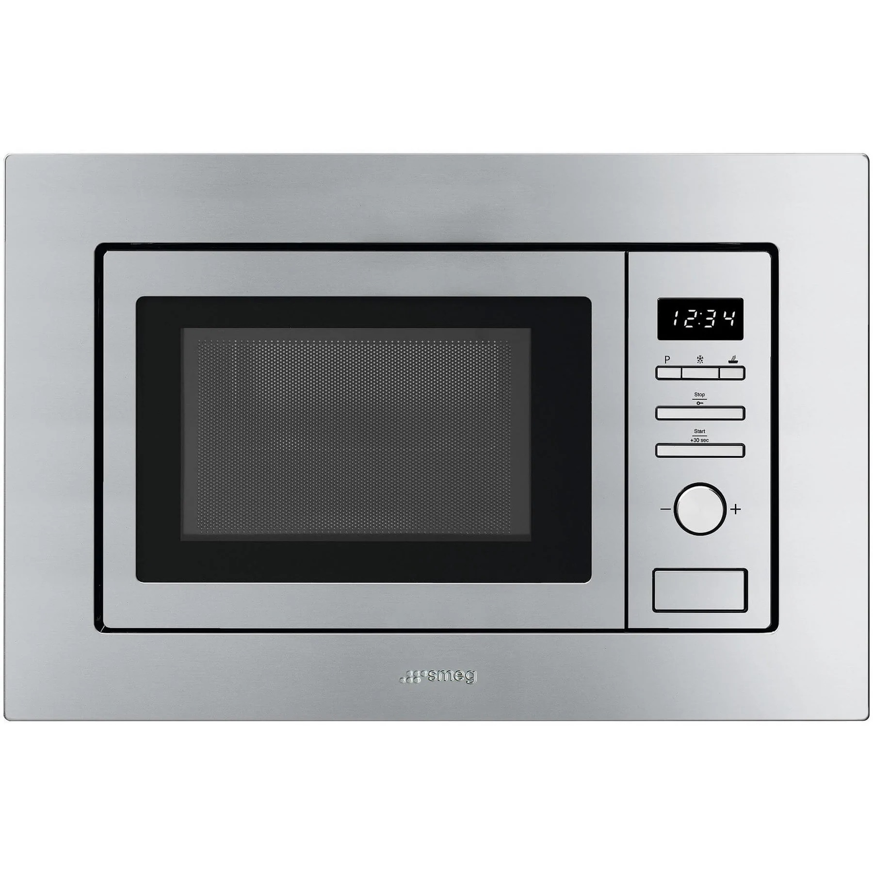 Horno de Microondas Smeg Empotrable 24" color plata