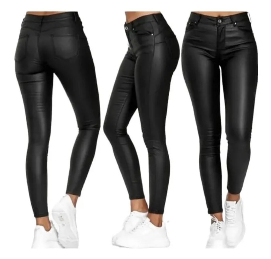 Pantalón vaquero vinipiel 