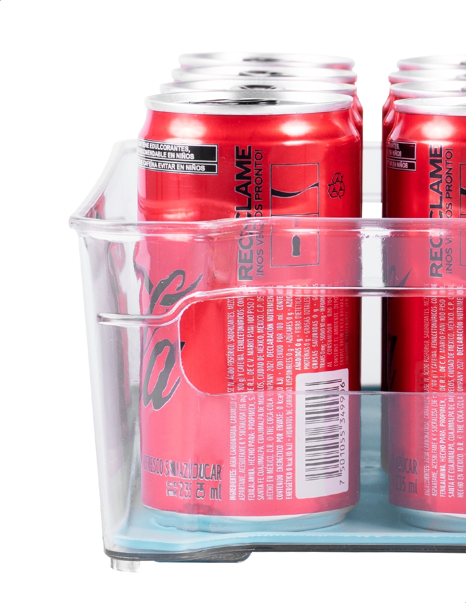 Set 4 contenedores acrílico antideslizantes 2 tamaños Tutti