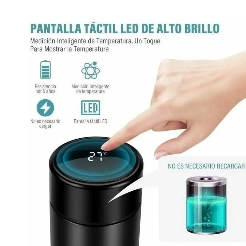 Termo Inteligente Digital Lector Temperatura Pantalla 500ml