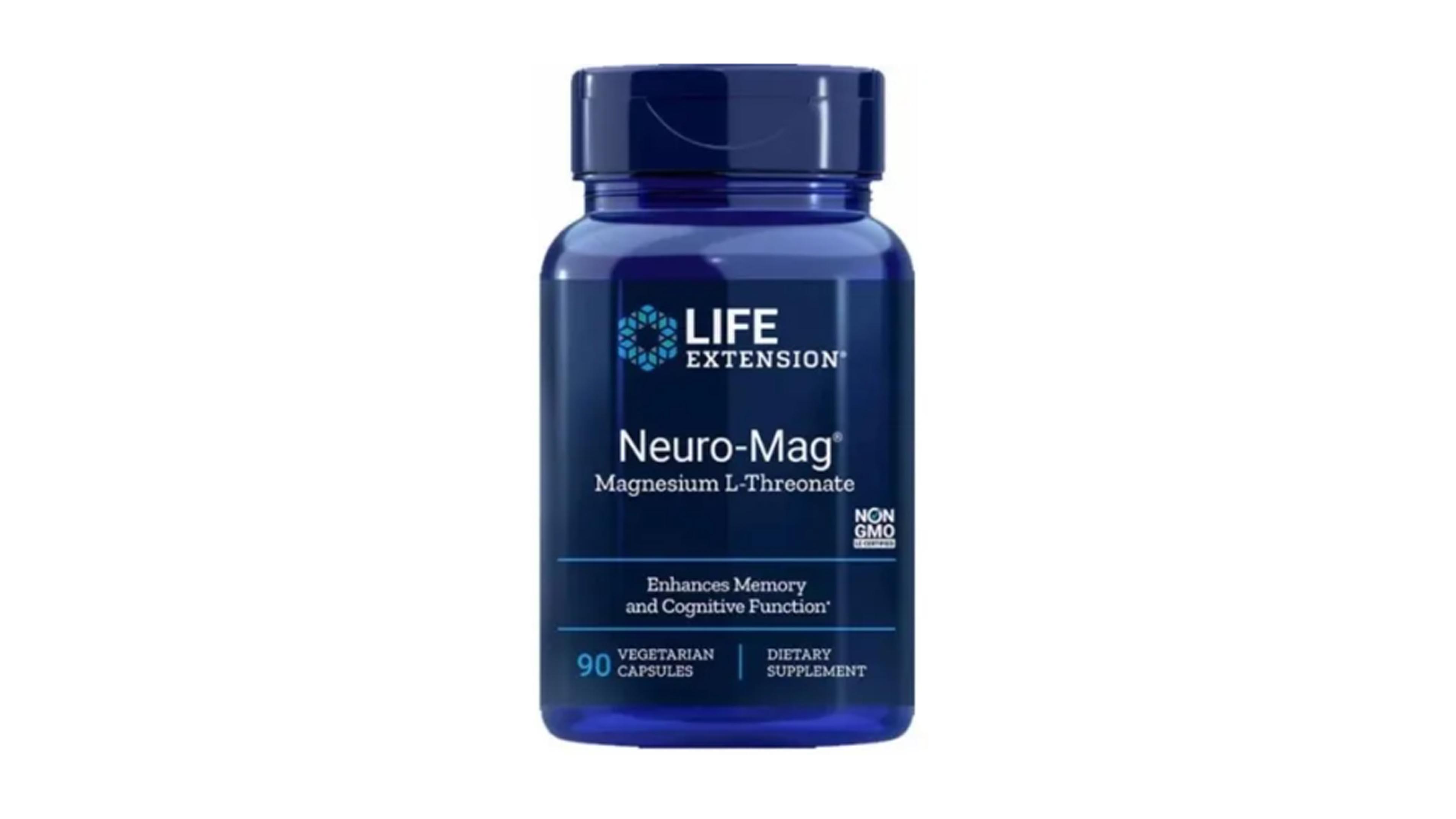 Magnesio L-Threonate 2000mg Life Extension 90 Caps  Neuro-mag Magnesium 