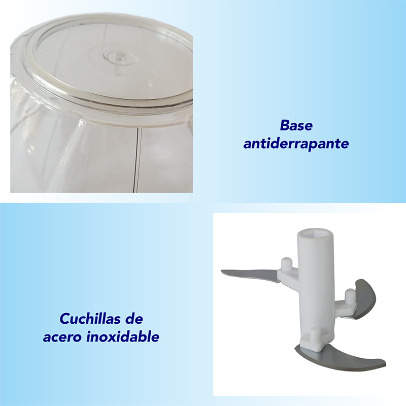 Procesador RD ROYAL COOK de alimentos Mini trituradora de alimentos Cortador de Verduras Frutas Semillas y Más, Cuchillas de Acero Inoxidable para Corte Finos
