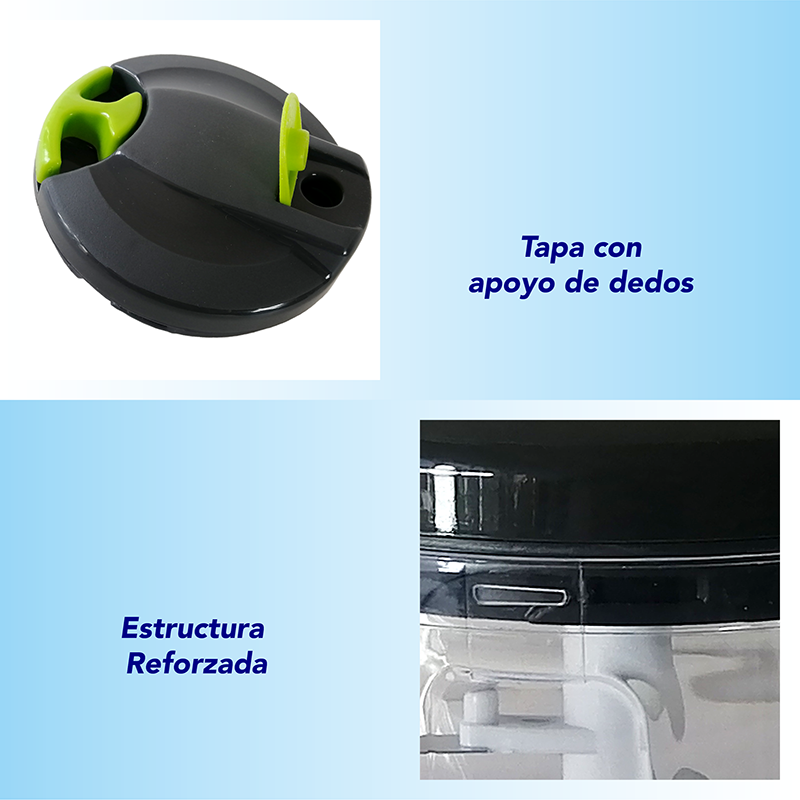 Procesador RD ROYAL COOK de alimentos Mini trituradora de alimentos Cortador de Verduras Frutas Semillas y Más, Cuchillas de Acero Inoxidable para Corte Finos
