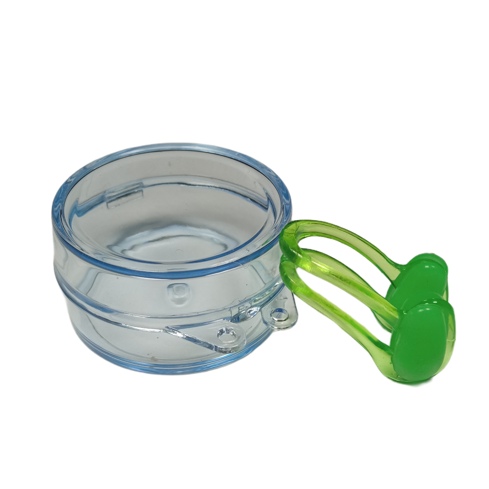 Juego de natación de tapones para oídos y clip nasal verde para adulto National Geographic 4684-1