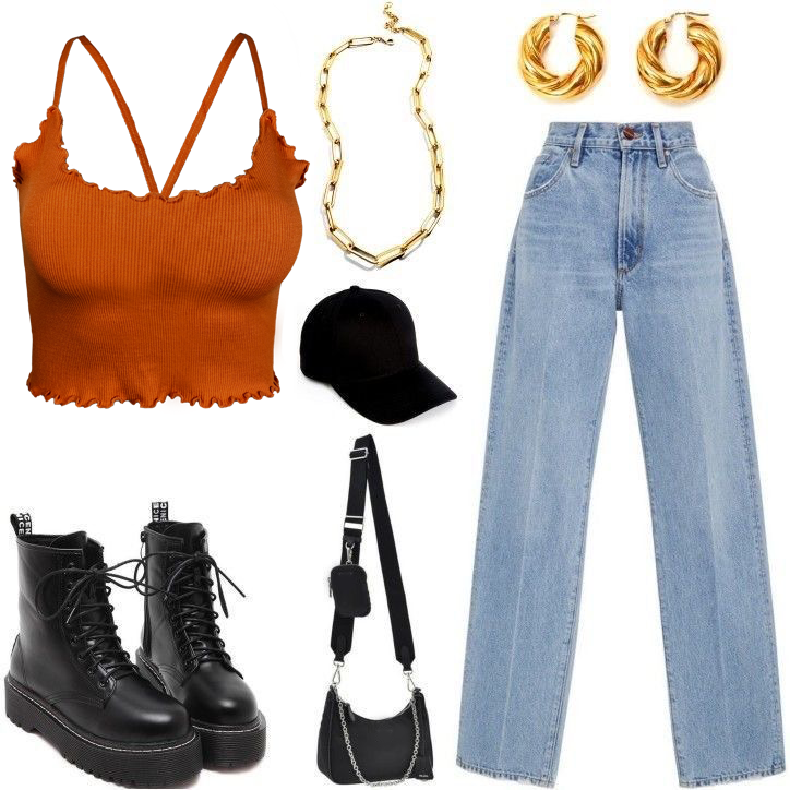 Blusa Top Para Dama CropTop Mujer Textura Canalé de Tirantes TOP-03