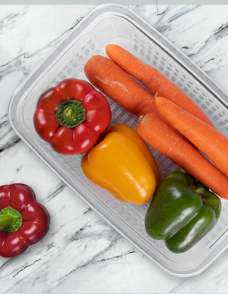 Set 2 contenedores con rejilla interior 3.6 L Tutti