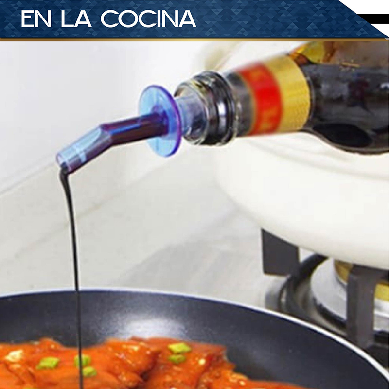 Vertedores CHIC-FANTASY de Botellas Set de 12 pzs varios colores Boquilla para verter liquidos, dispensador de licor cónico con tapas de plástico para el polvo